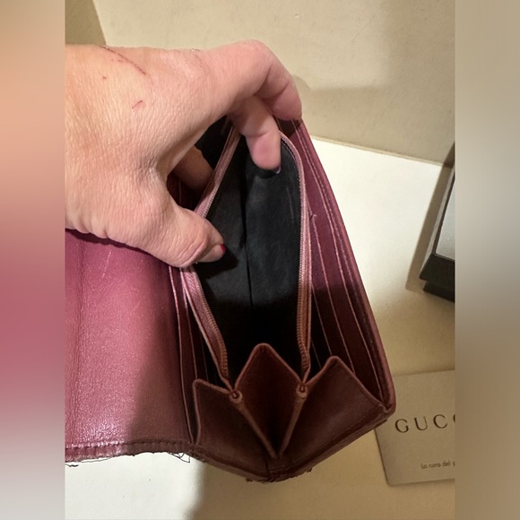 Gucci Interlocking G Webbed Long Wallet w/box - Picture 12 of 14